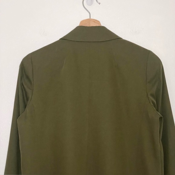 Madewell Drapeweave Caldwell Double Breasted Blazer Jacket Kale Green XS - Picture 10 of 16